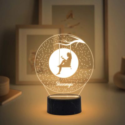 Personalized Night Light with Warm White Light Customized with Name Gift For Friend